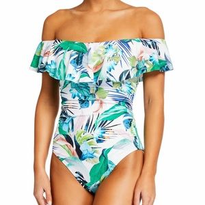 La Blanca Off the Shoulder Swimsuit